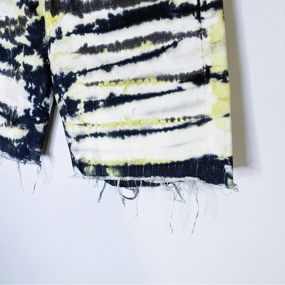 Agolde - Tie Dye Denim Shorts